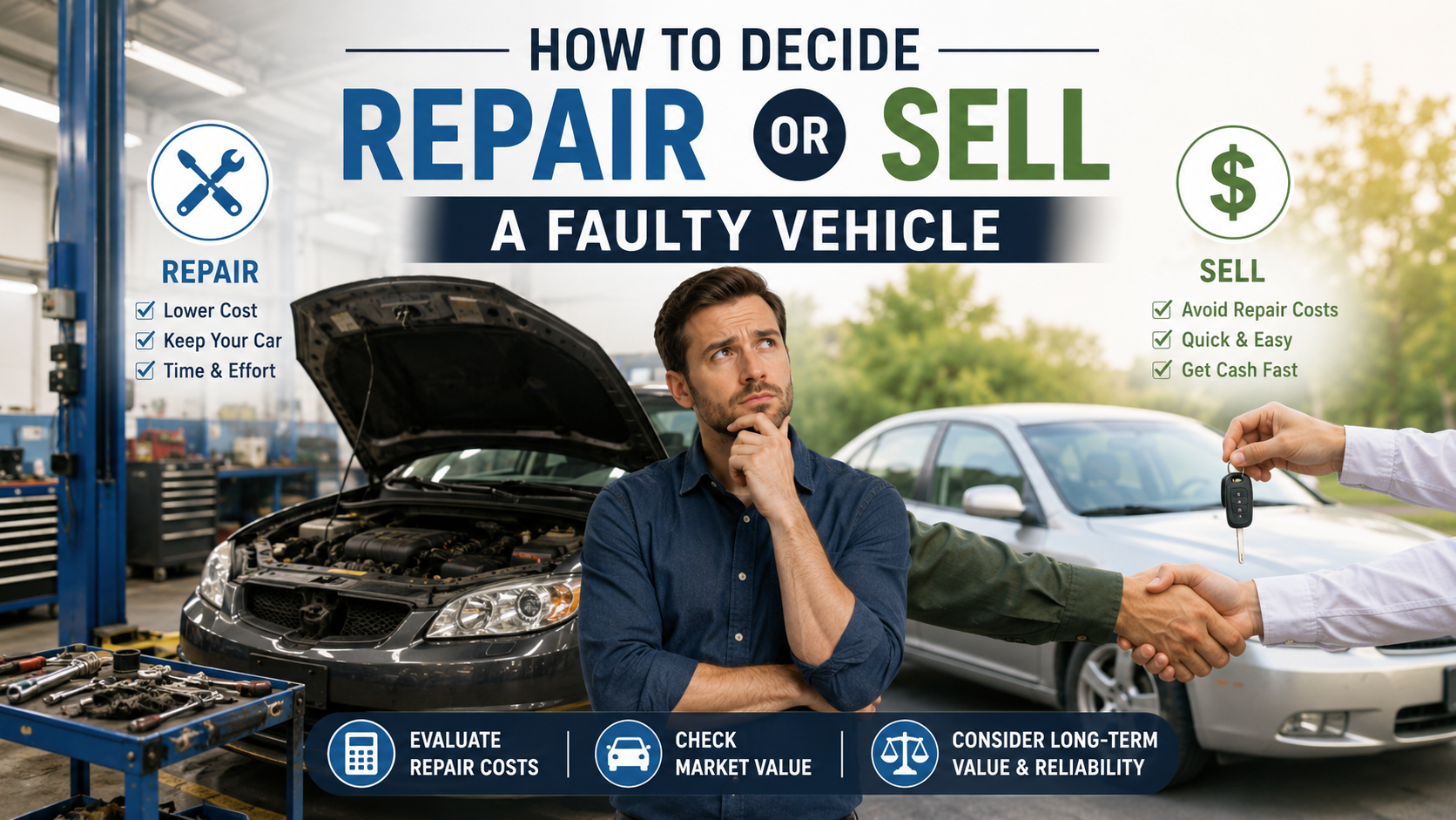 How to Decide Whether to Repair or Sell a Faulty Vehicle