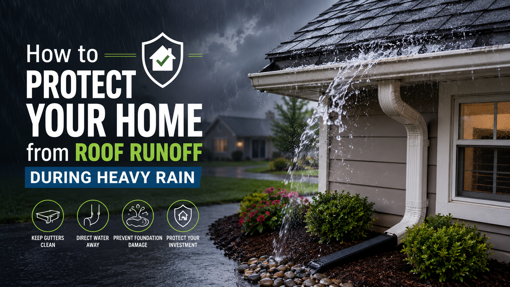 How to Protect Your Home from Roof Runoff During Heavy Rain